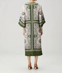 La Doublej - Floral Silk Caftan - clothing - dresses - floral