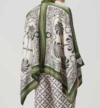 La Doublej - Floral Silk Shirt - button - down - shirts - clothing - green