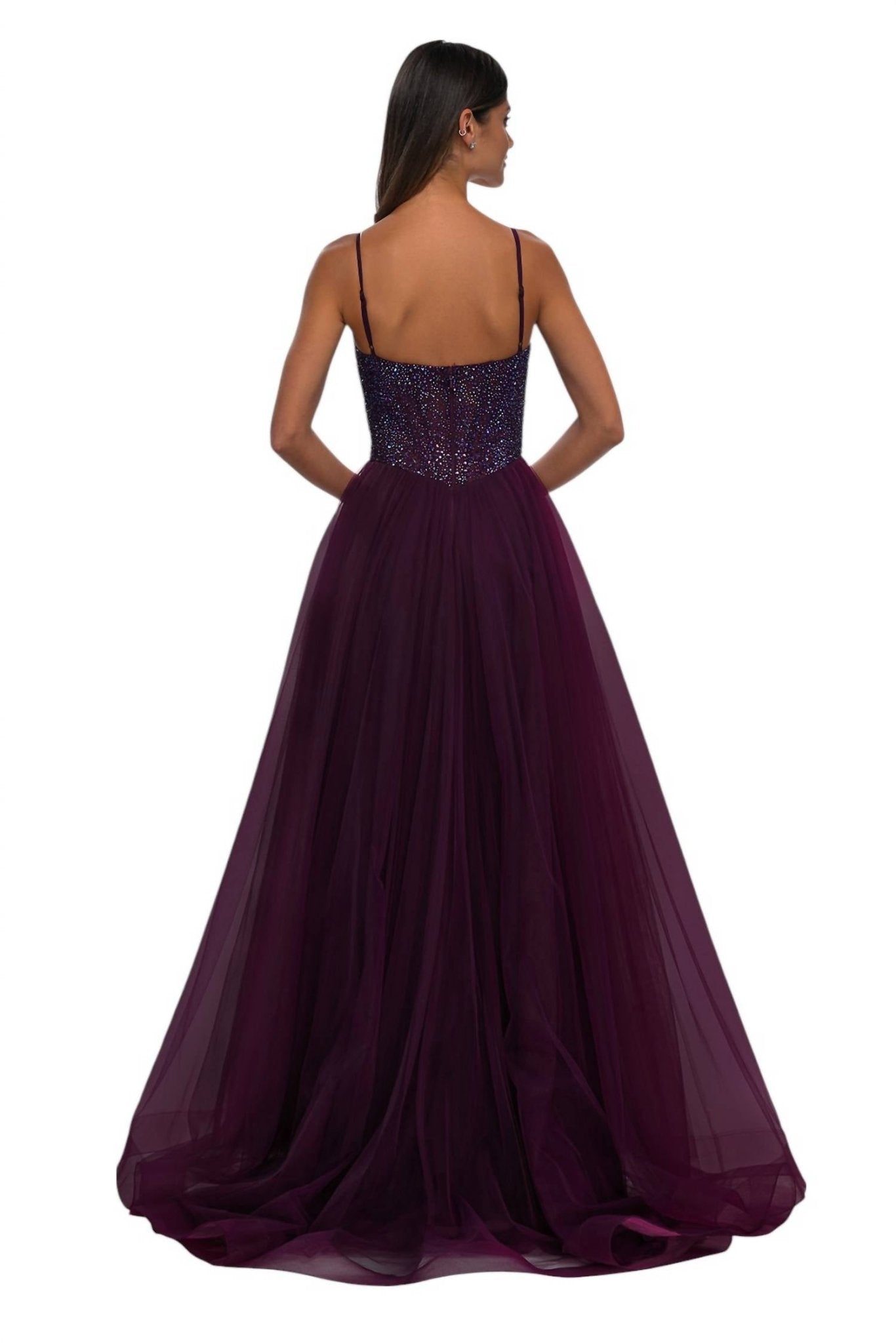 fitted lace wedding dress La Femme