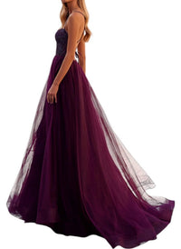 La Femme - Illusion Corset Bustier Top Prom Dress - clothing - dresses - patterned