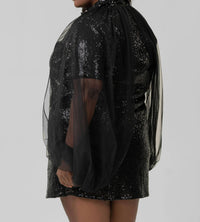 La Fuori - Sequin Georgette Dress - Plus Size