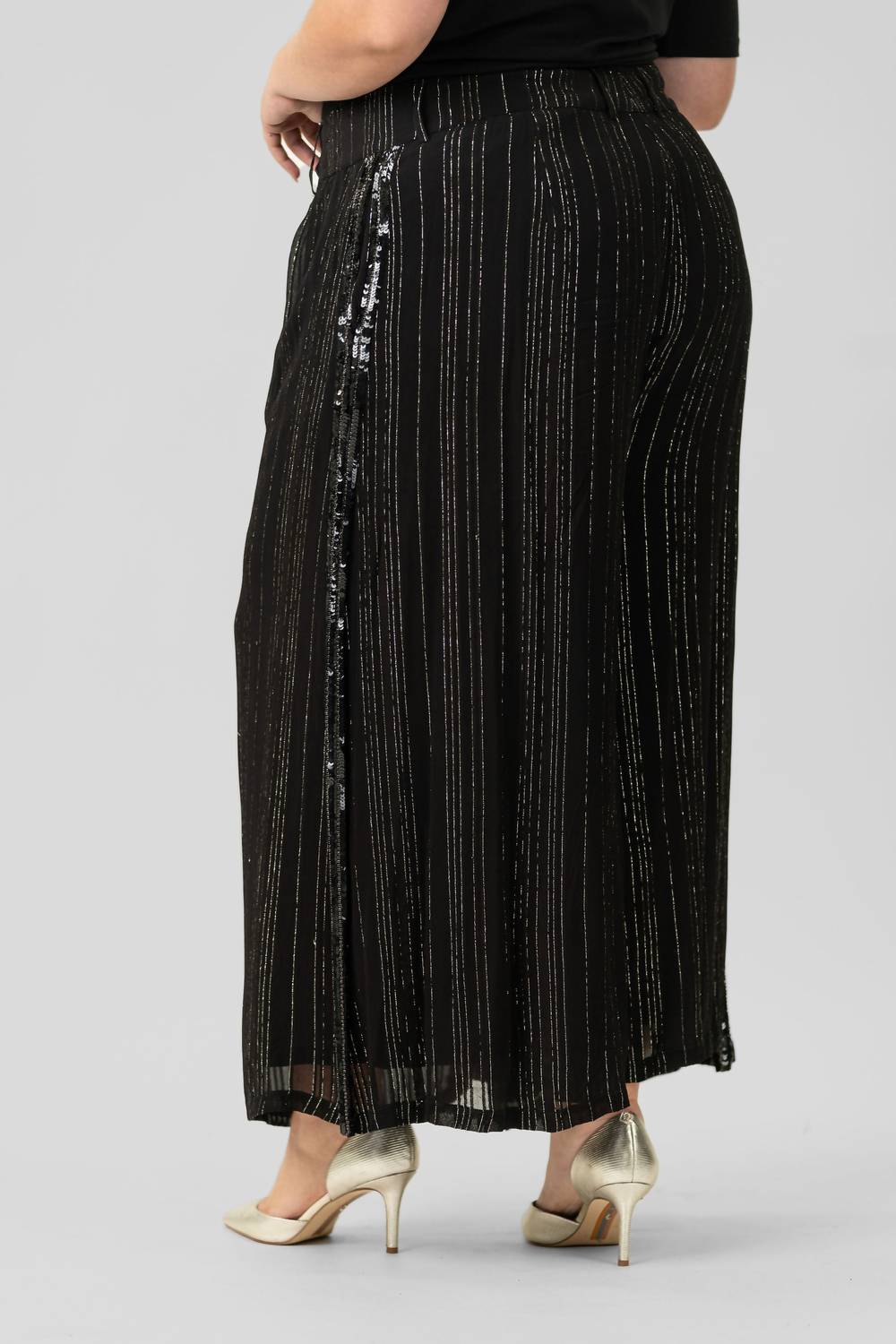 La Fuori - Wide Leg Sequins Trouser