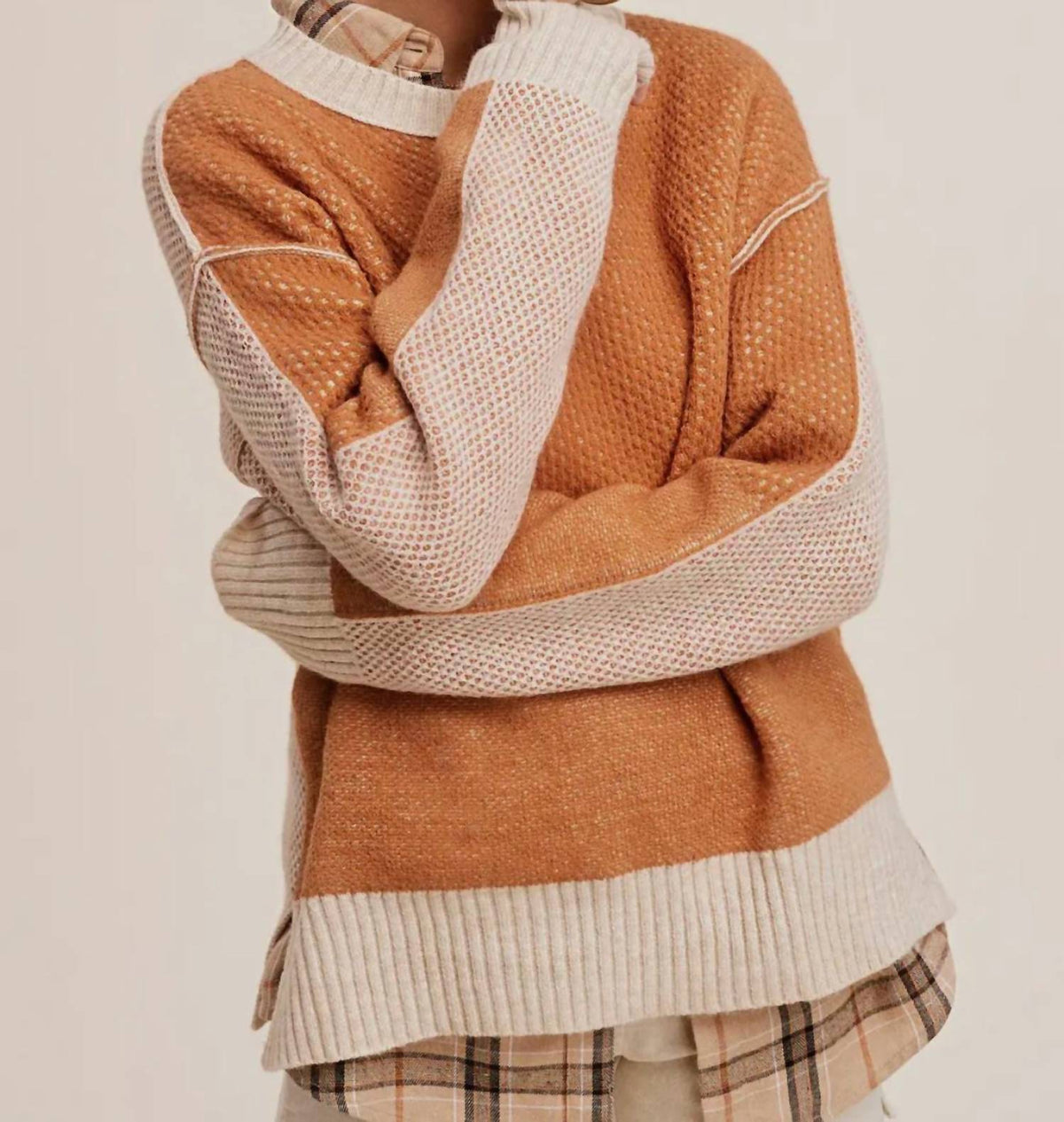 La Miel - The Madison Color Block Sweater