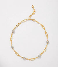 La Vie Parisienne - Beaded Pearl Necklace - gold - jewelry - necklaces
