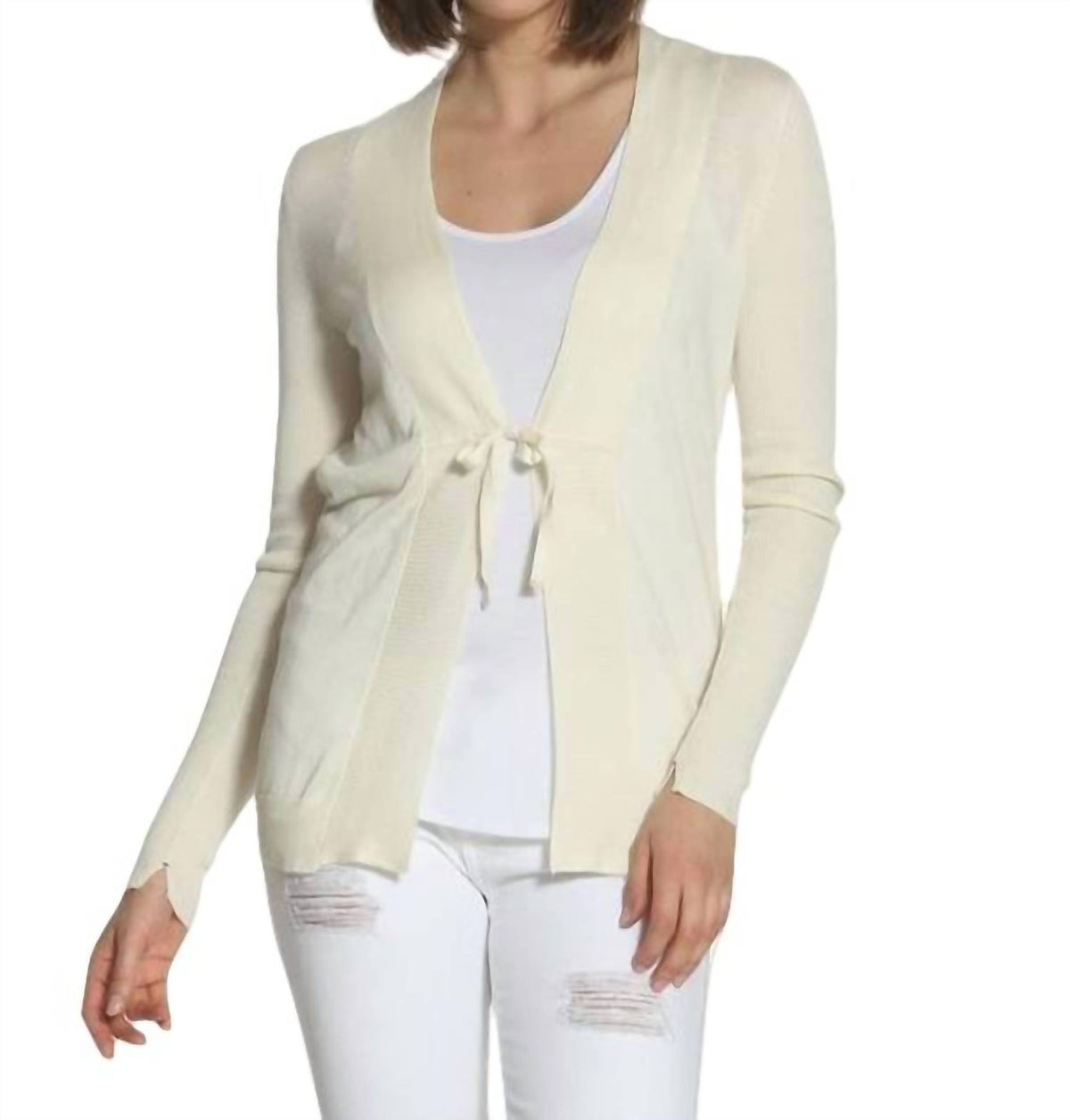 Mixed Yarn Cardigan