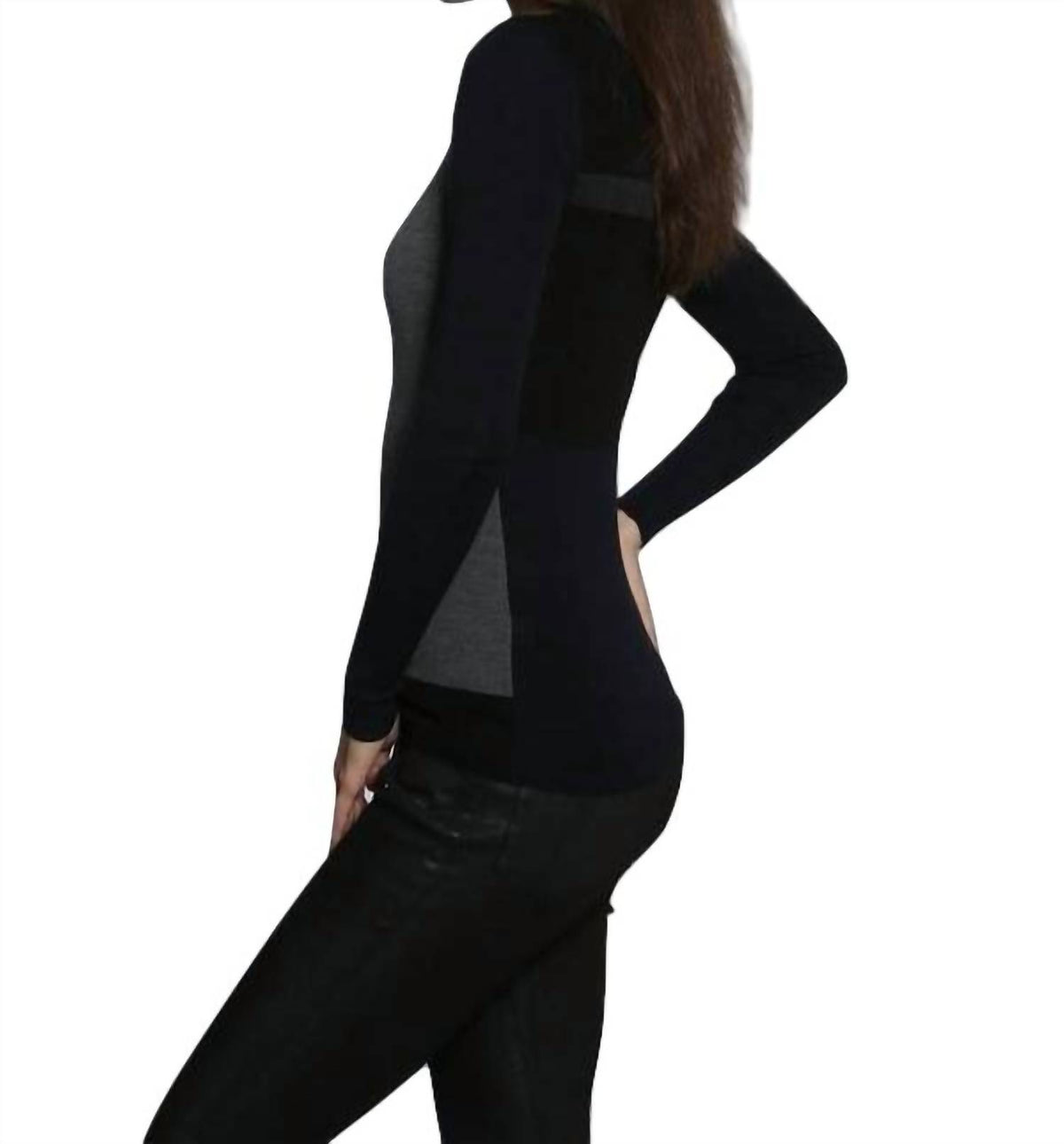 Skinny Rib Crew Pullover