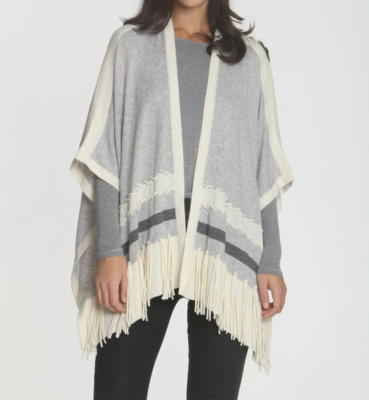 Label+Thread - Women's Ashley Fringe Poncho