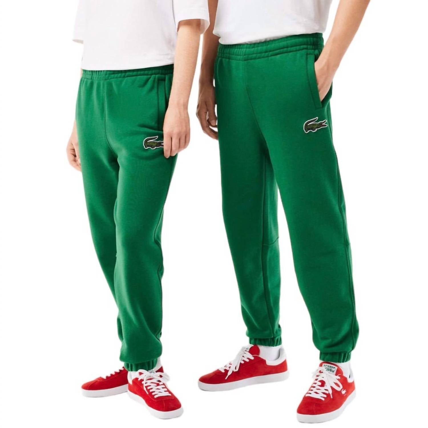 Lacoste - Fleece Trackpants - clothing - green - joggers