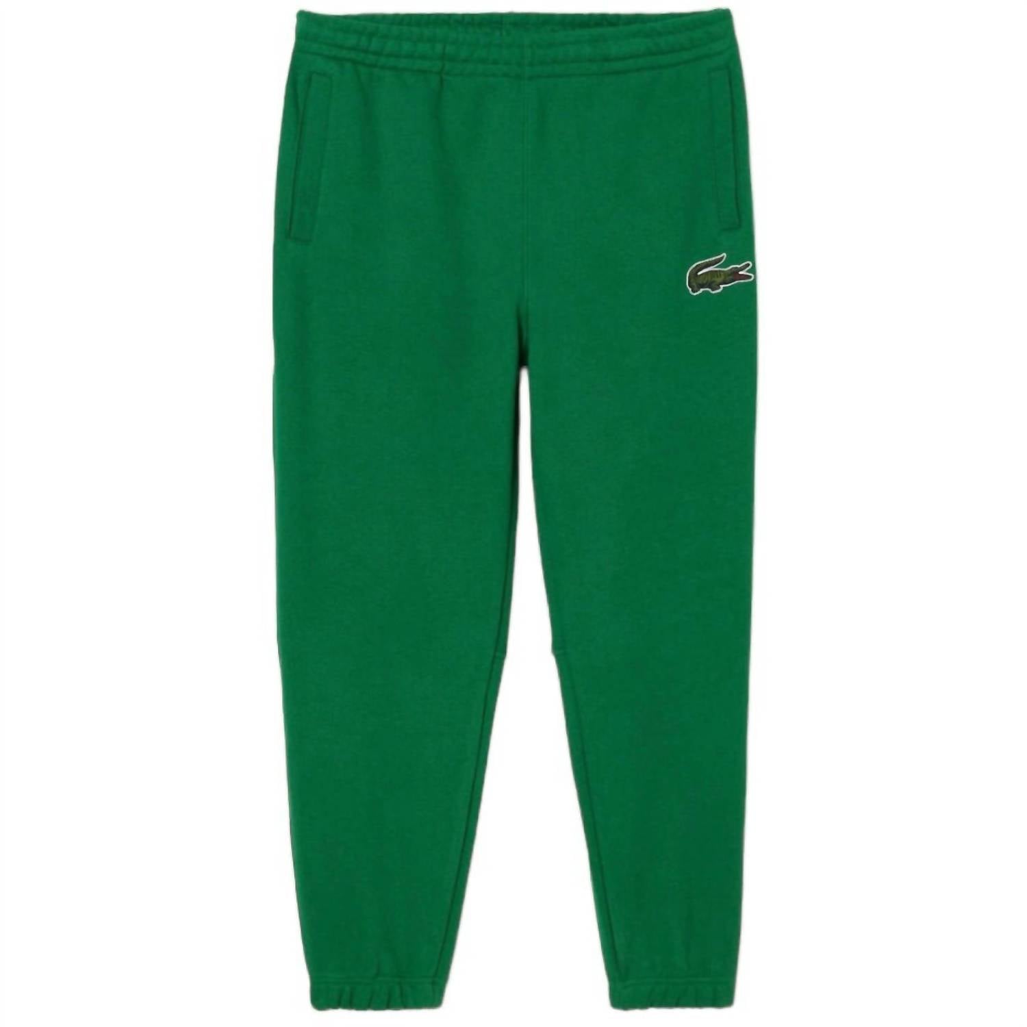 Lacoste - Fleece Trackpants - clothing - green - joggers