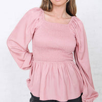 Lady Laser Co - Briella Smocked Top