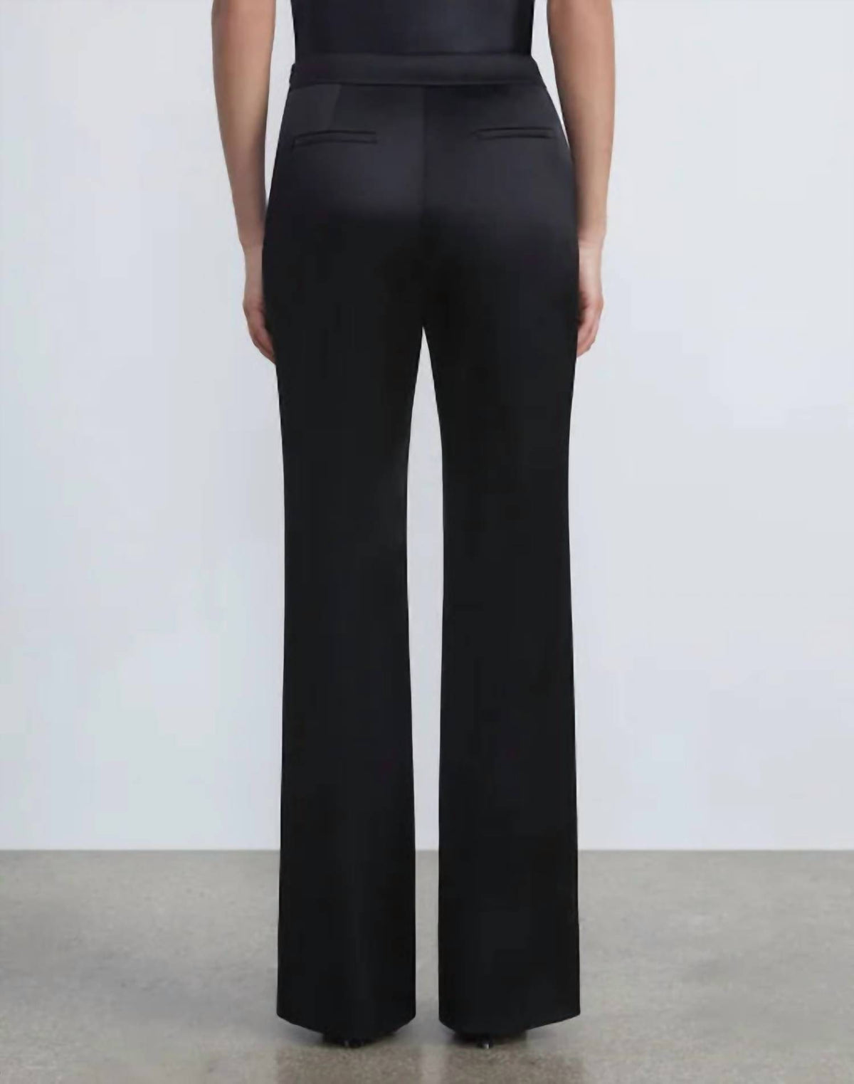 Lafayette 148 - Satin Gates Side Zip Flared Pants