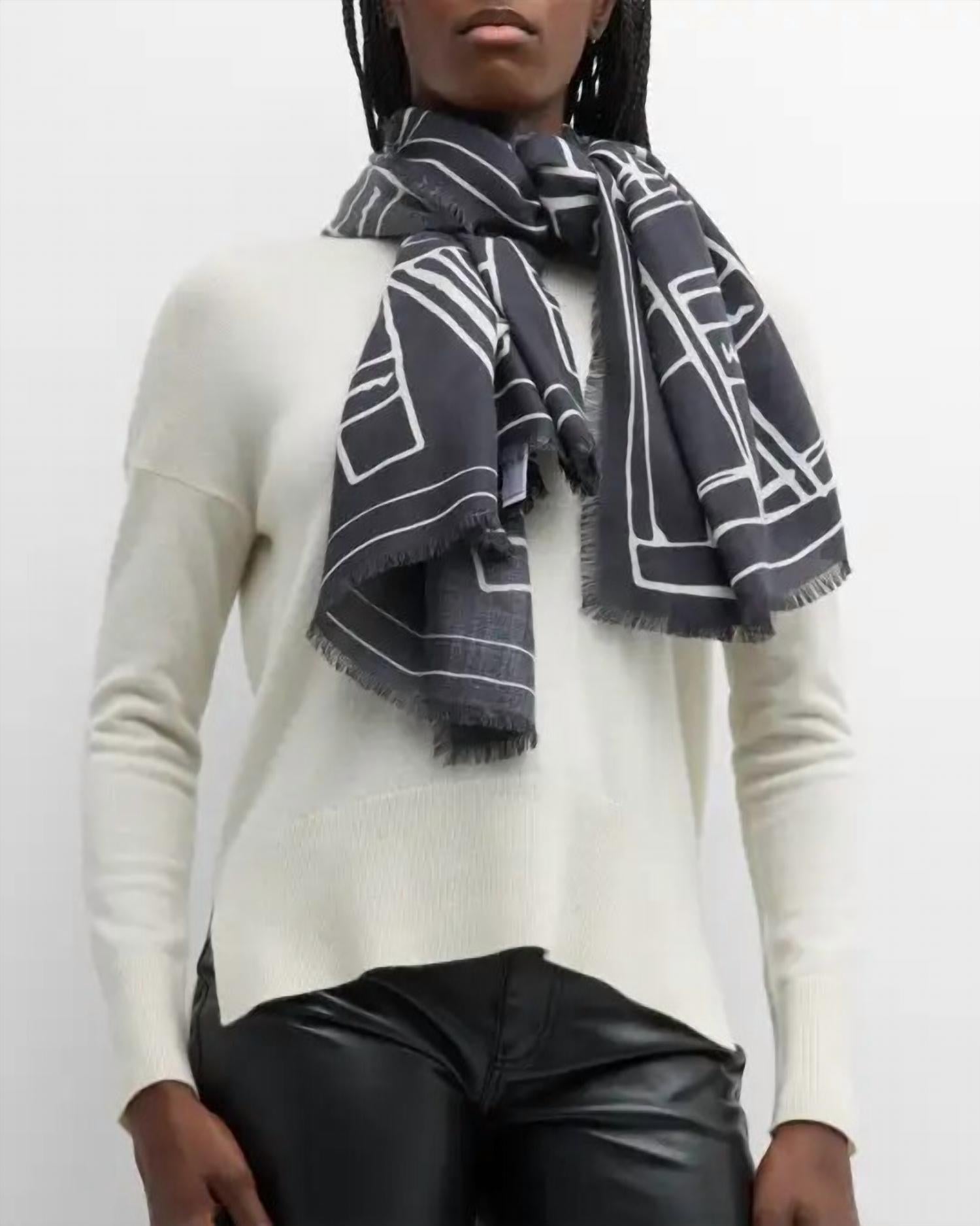 Lafayette 148 - SCARF - accessories - black - cashmere - blend