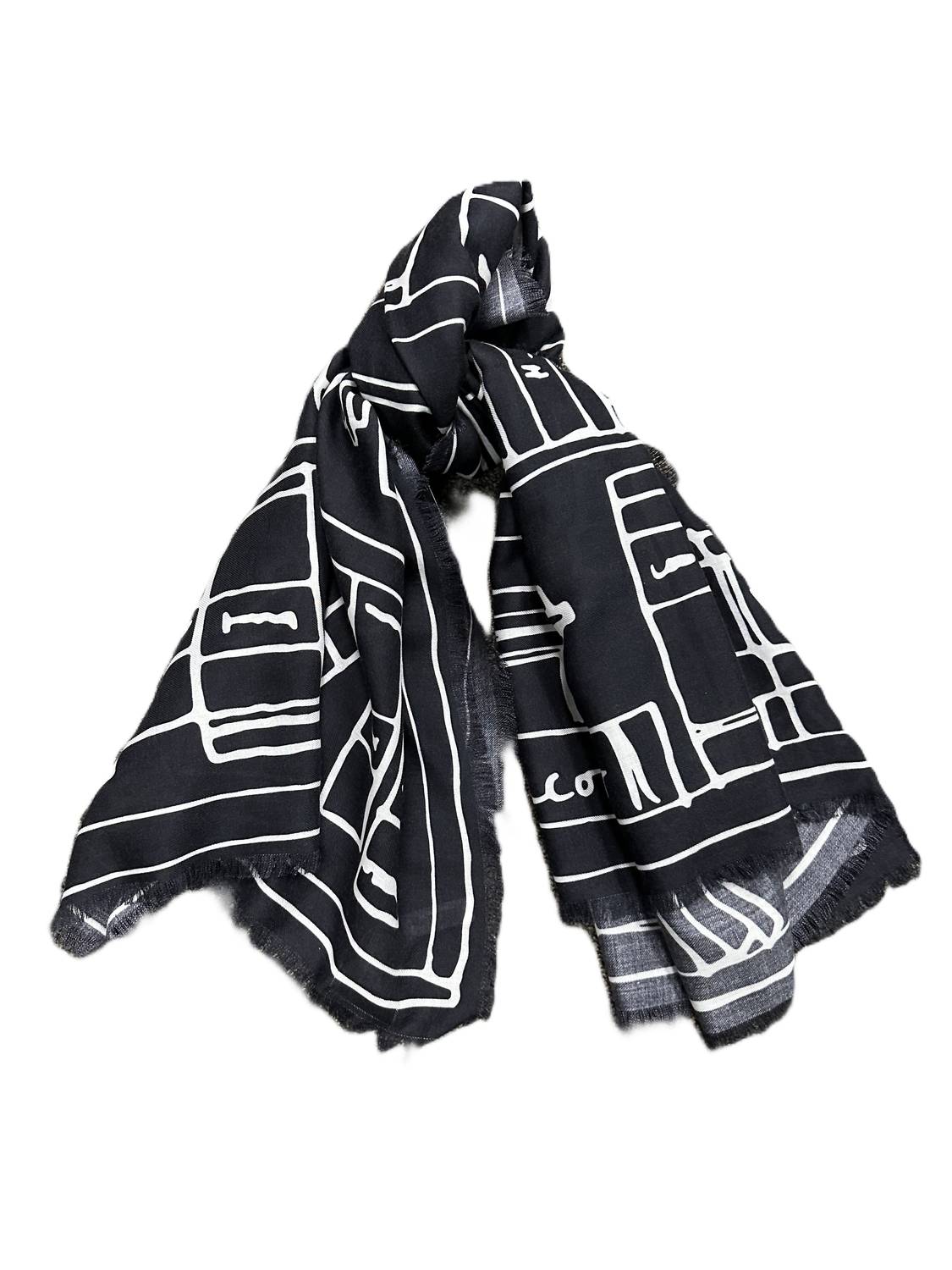 Lafayette 148 - SCARF - accessories - black - cashmere - blend