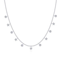 Lafonn - Women's Starfall Necklace - jewelry - necklaces - silver