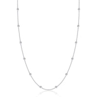 Lafonn - Women's Station Necklace - jewelry - necklaces - silver