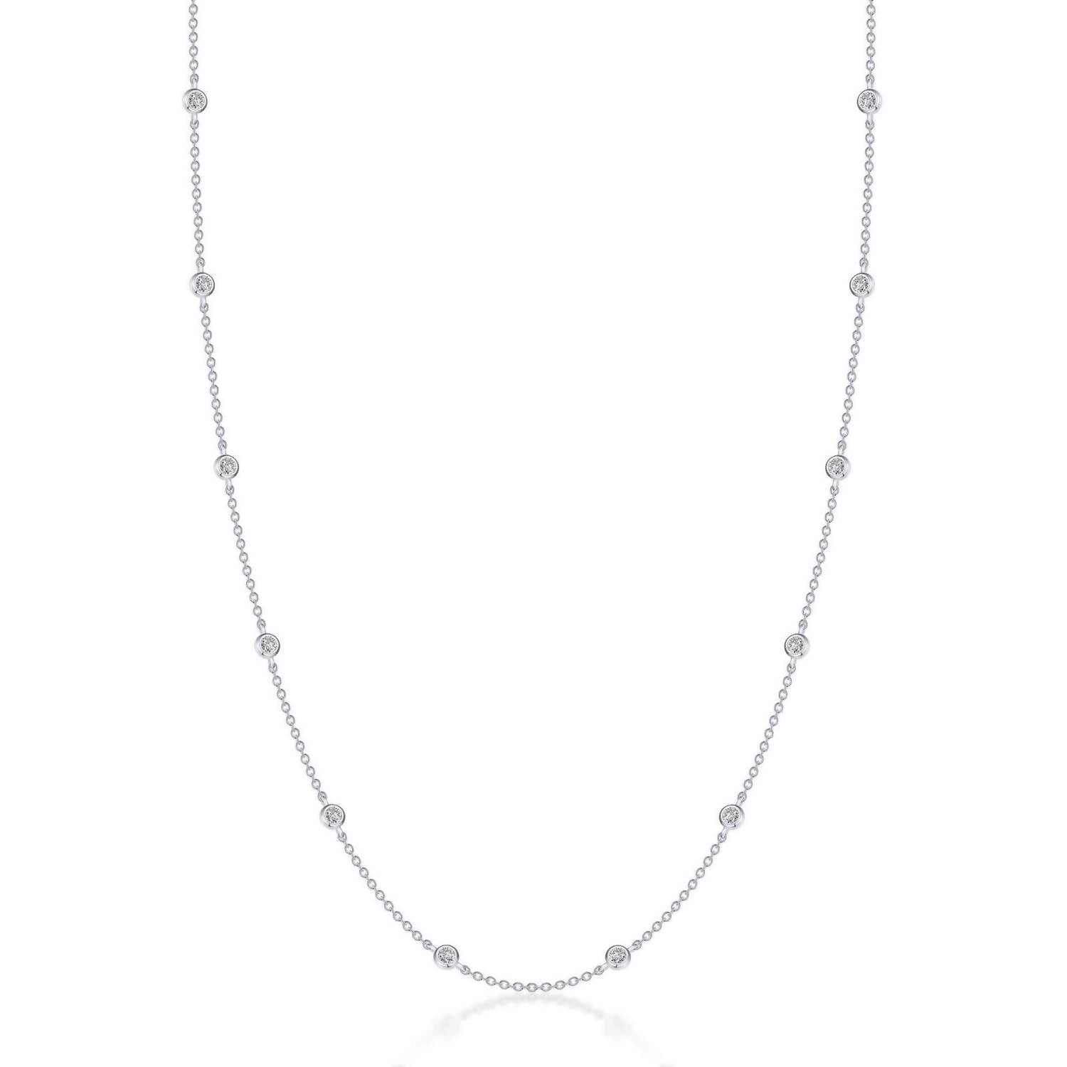 Lafonn - Women's Station Necklace - jewelry - necklaces - silver
