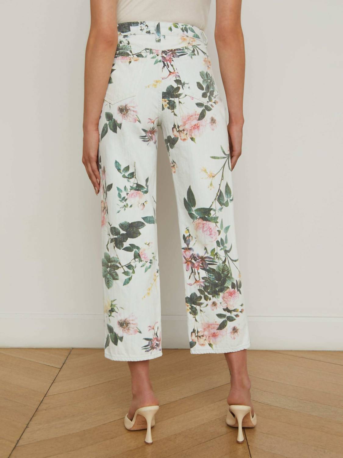 L'Agence - Blaine Cropped Stovepipe Jeans - ankle - clothing - cotton
