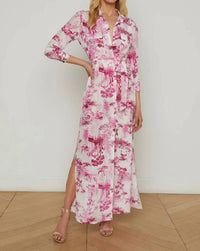 L'Agence - Cameron Silk Dress - clothing - dresses - graphic