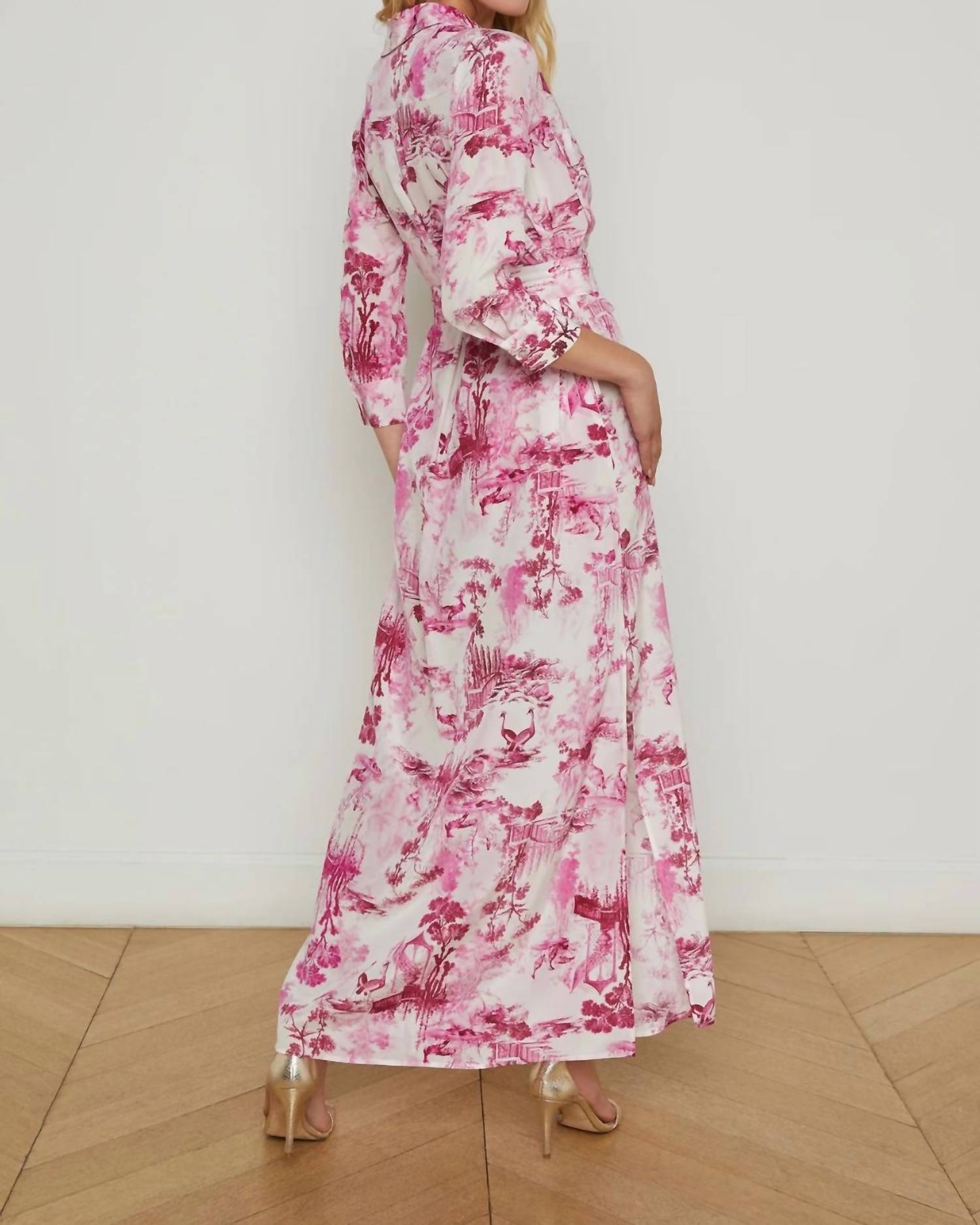 L'Agence - Cameron Silk Dress - clothing - dresses - graphic