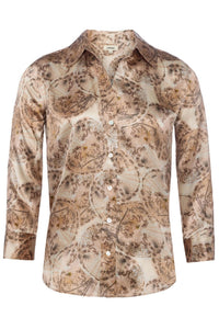 L'Agence - Dani Silk Blouse - beige - blouses - clothing