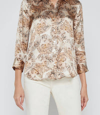 L'Agence - Dani Silk Blouse - beige - blouses - clothing