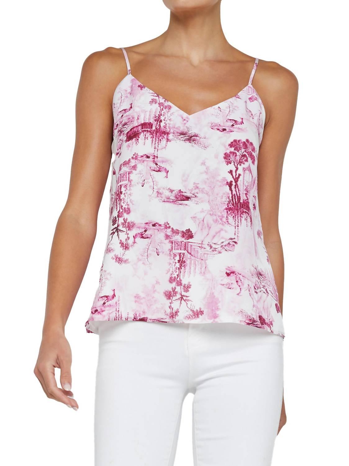 L'Agence - Jane Toile Silk Top - blouses - clothing - patterned