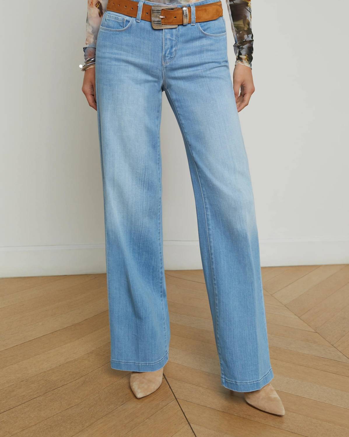 L'Agence - Joanne Low-rise Wide-leg Jeans