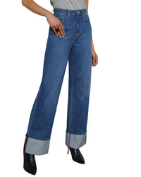 L'Agence - Miley Leg Cuff Denim Jeans
