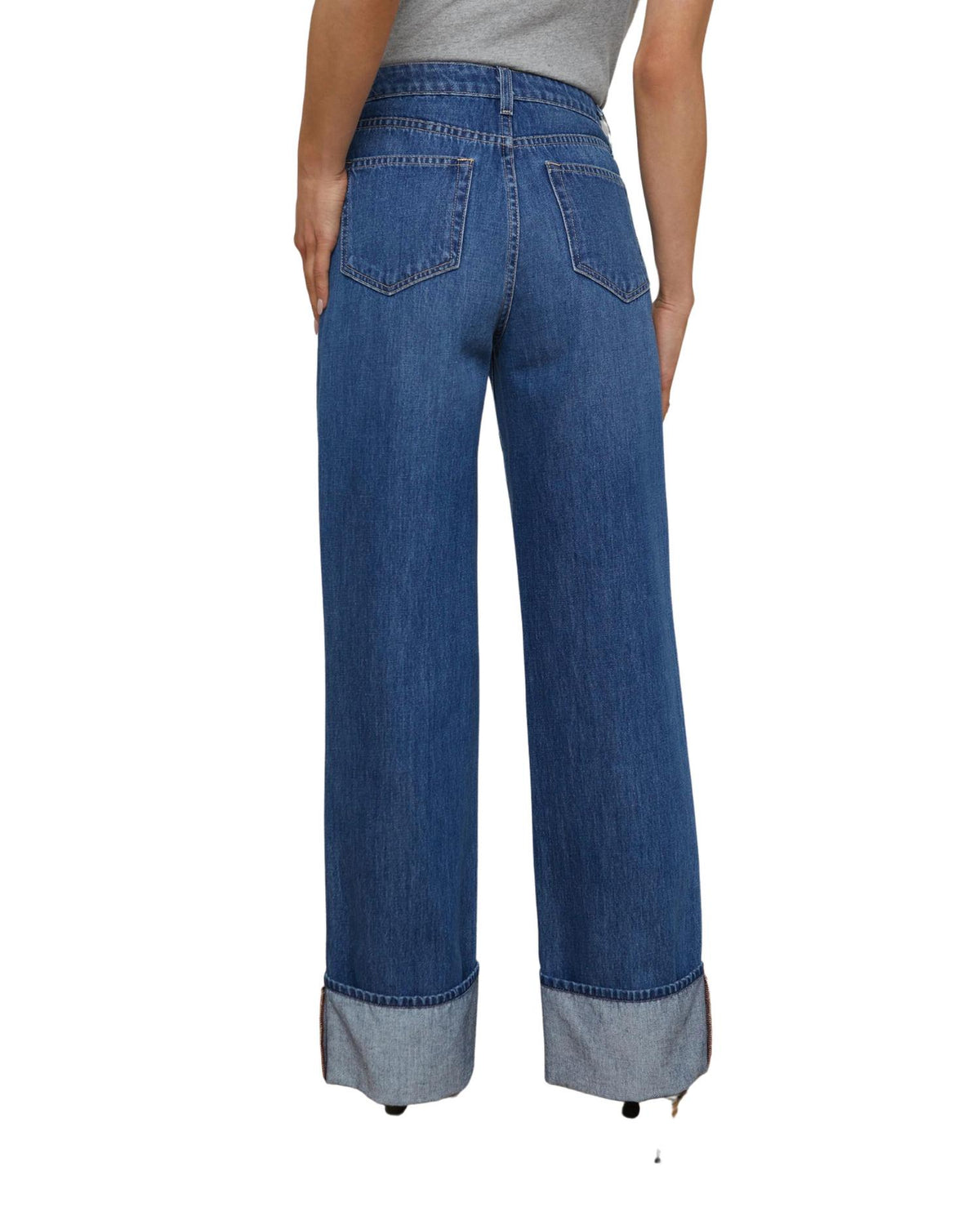 L'Agence - Miley Leg Cuff Denim Jeans