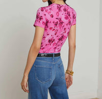 L'Agence - Recipe Fitted T-shirt - clothing - floral - pink