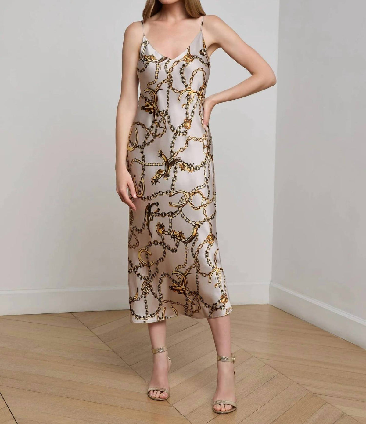 L'Agence - Seridie Silk Slip Dress