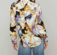 L'Agence - Tyler Silk Blouse - blouses - clothing - patterned