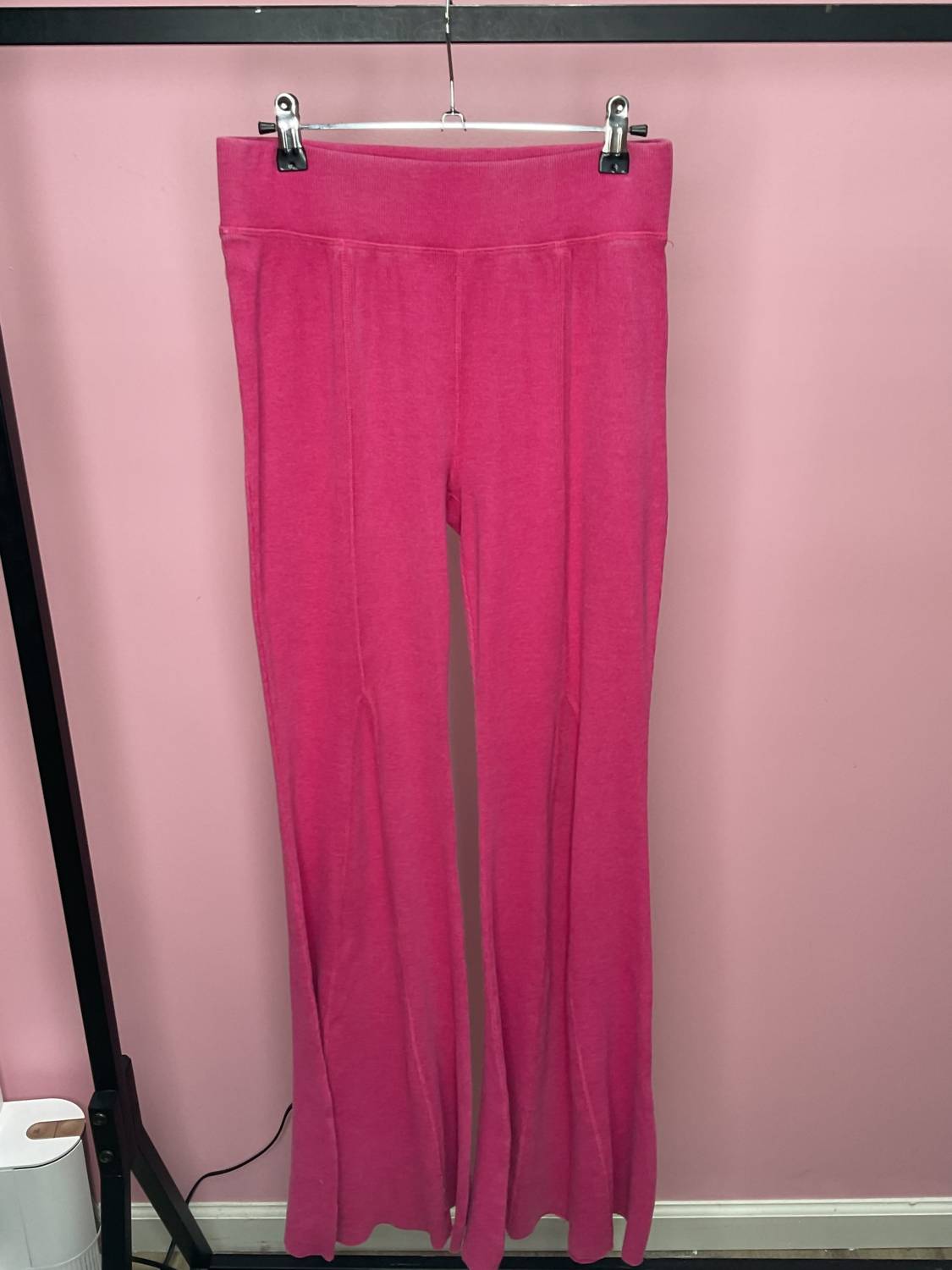 Lalamia - Knit Wide Leg Pants - clothing - pants - pink
