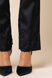 Lalavon - Beaded Satin Pants