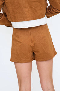 Lalavon - Suede Wrap Skort