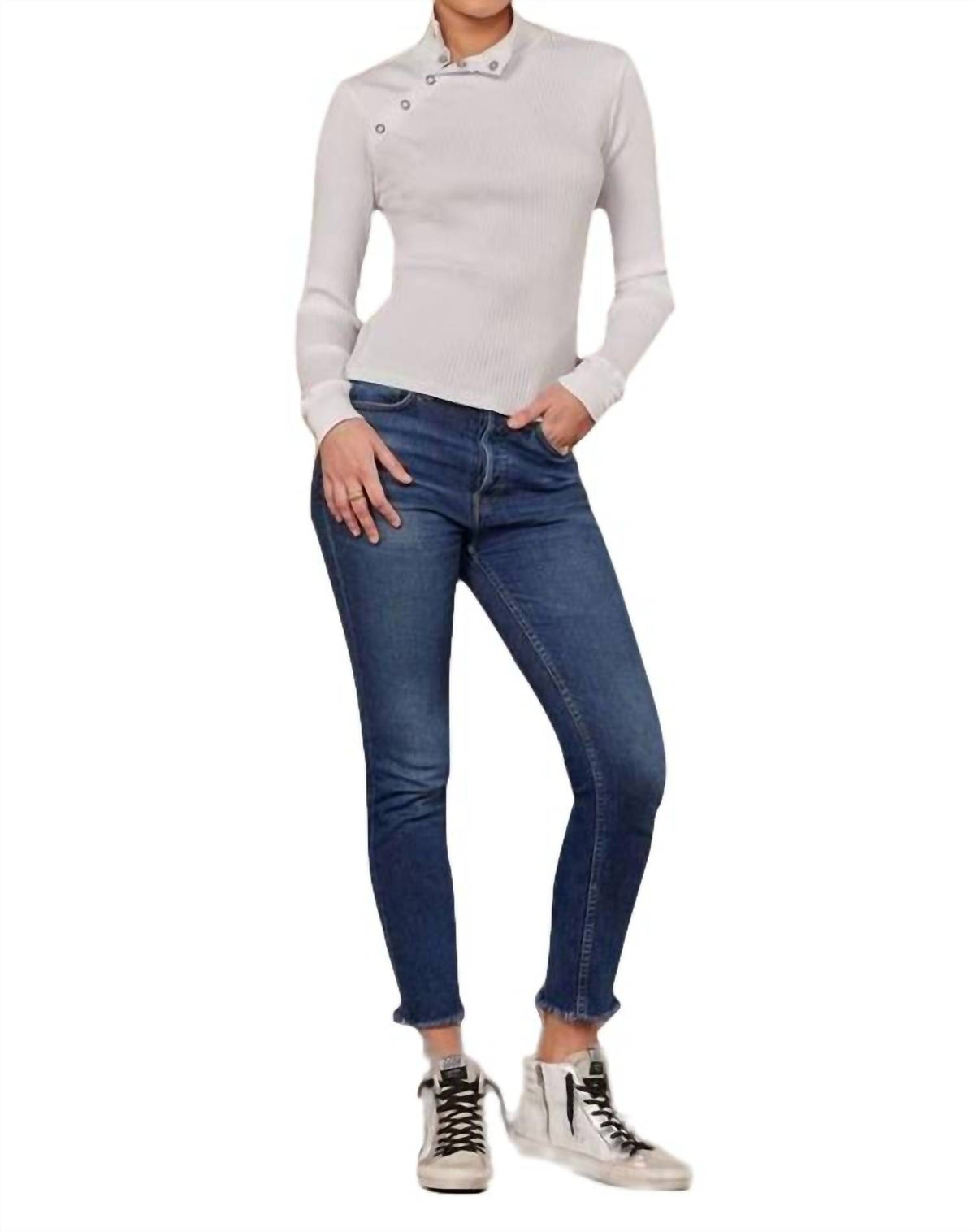 Lamade - ANDRE LONG SLEEVE SNAP TURTLENECK TOP