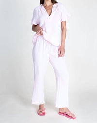 Lamade - Gia Gauze V - neck Top - blouses - clothing - cotton
