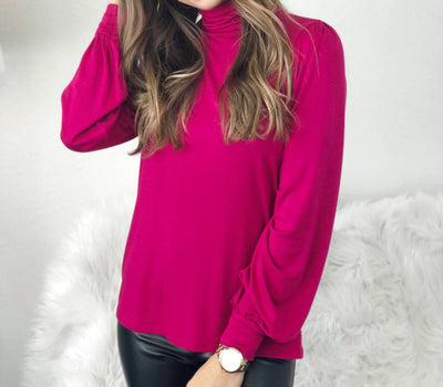 Lamade - Open Back Turtleneck Top