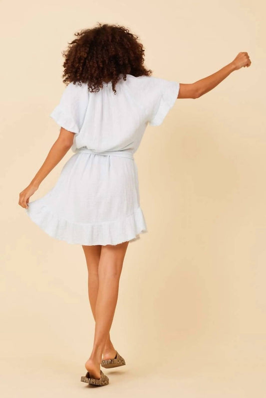 Lamade - Toes In The Sand V - neck Mini Dress - clothing - collection:Graddresses(Auto) - cotton