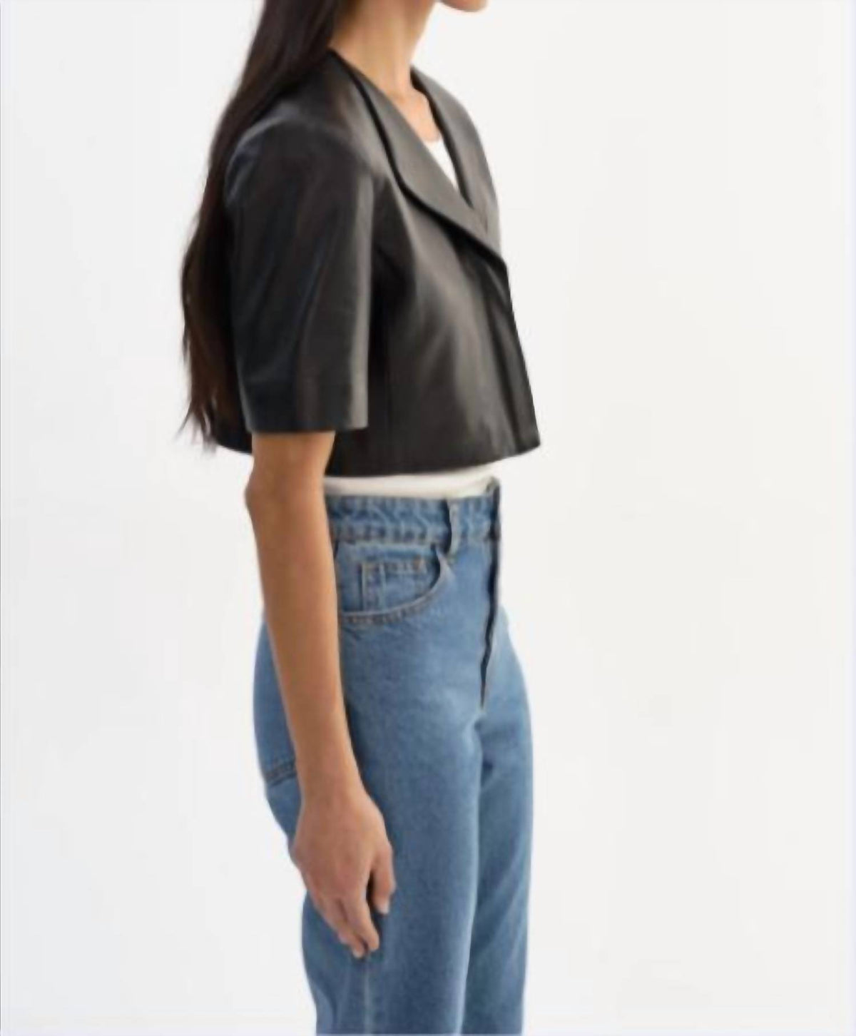 Lamarque - Aviana Short Sleeve Leather Jacket