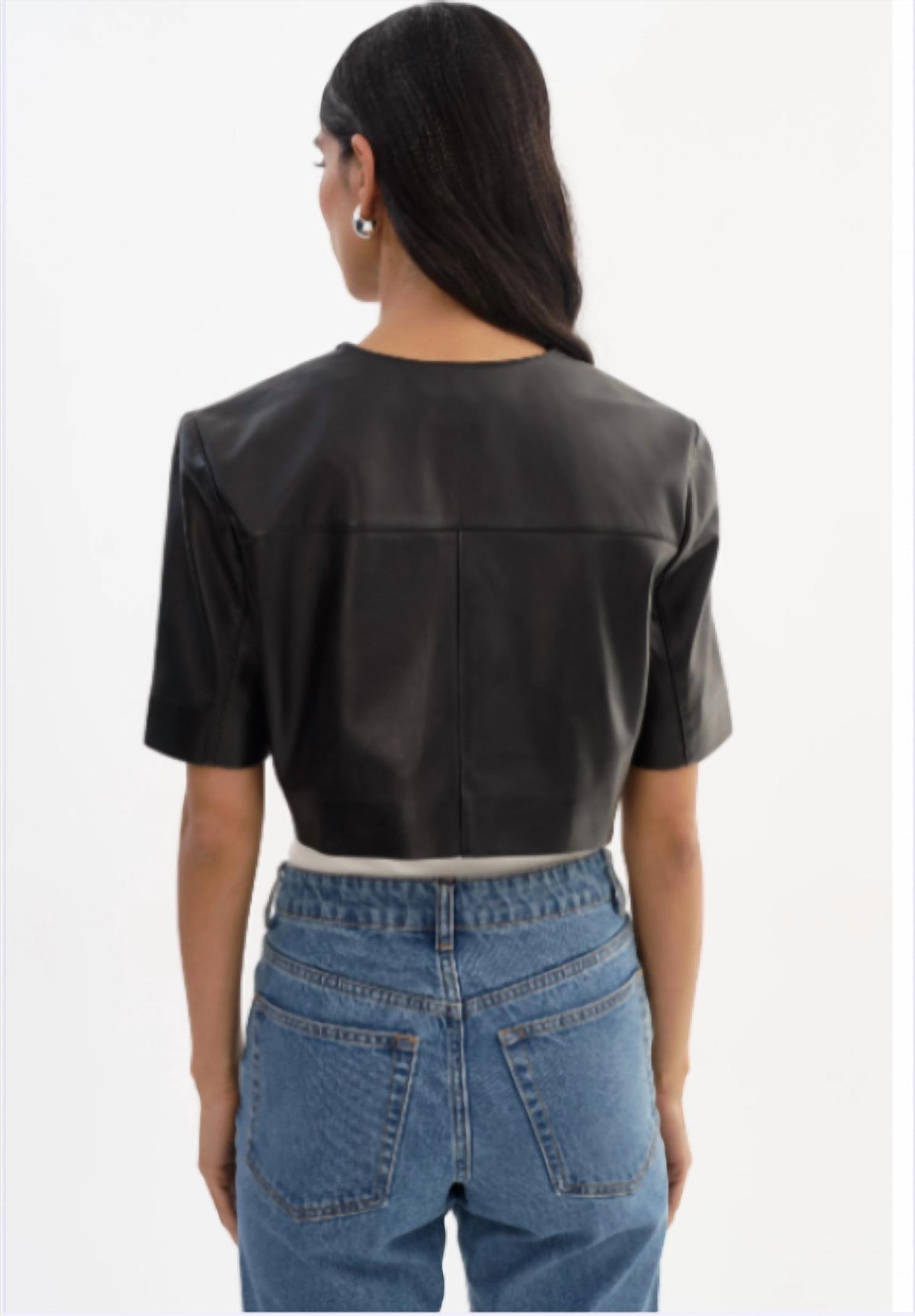 Lamarque - Aviana Short Sleeve Leather Jacket