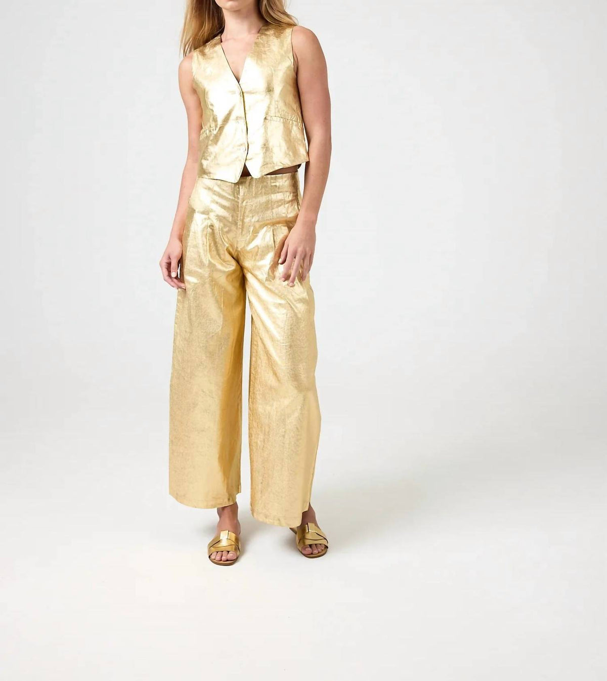 Lanhtropy - Jack Metallic Linen Vest
