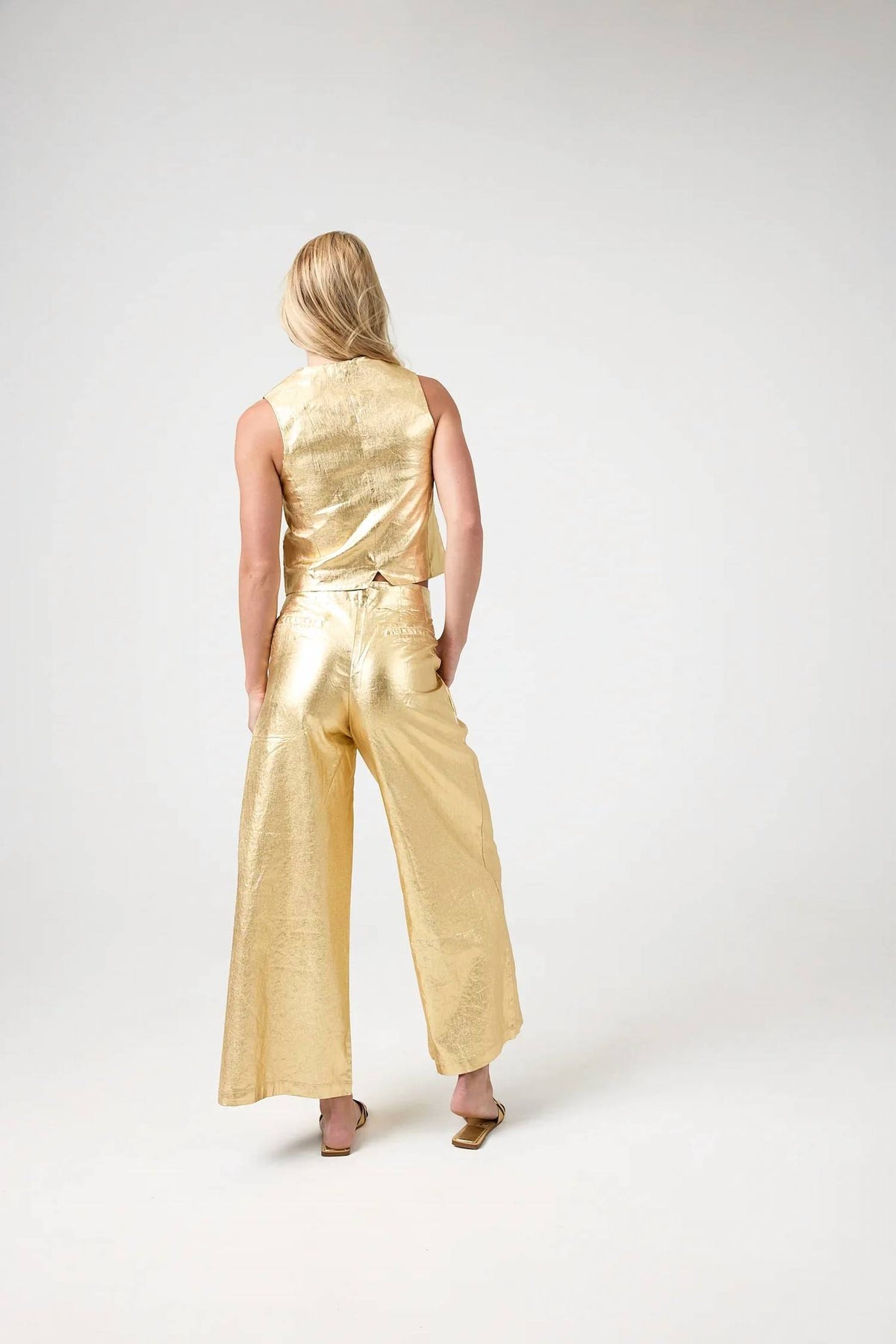 Lanhtropy - Jack Metallic Linen Vest