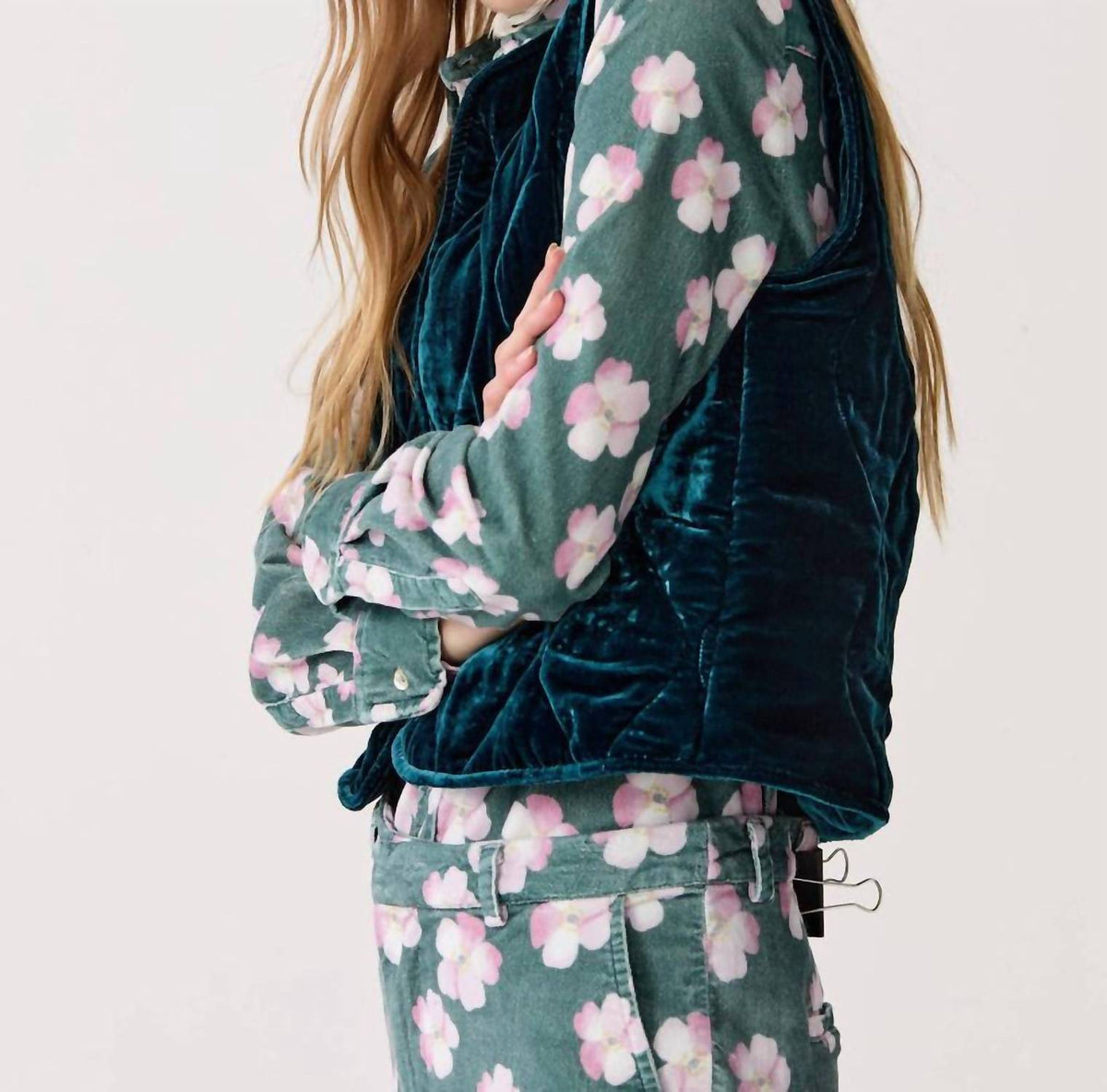 Lanhtropy - Waves Velvet Quilted Vest