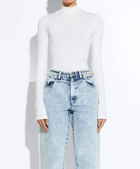Lapointe - Compact Jersey Mock Neck Bodysuit