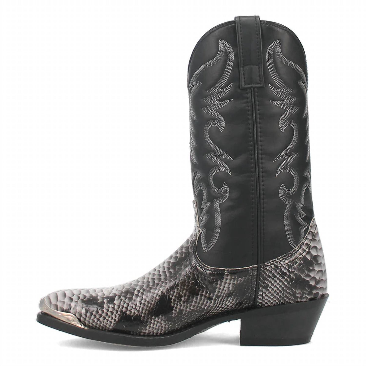 Laredo - Men's Monty Snake Print Pointed Toe Pull On Cowboy Boots