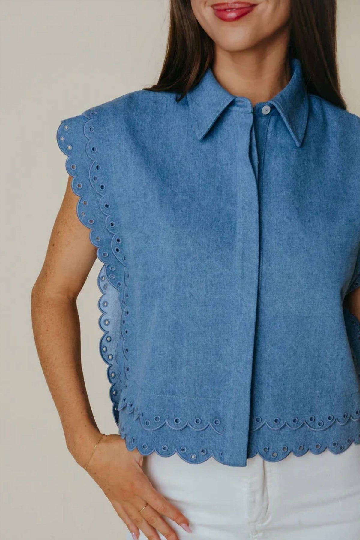 Laroque - Summer Scallop Top