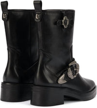 Larroude - Women's Hardy Moto Leather Boots - ankle - boots - black - booties