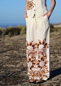 Las Sureñas - Flower Tiger Pants