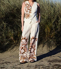 Las Sureñas - Flower Tiger Pants